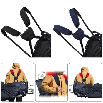 Универсальная сумка для гольфа с двойными плечевыми ремнями, прочный ремень для сумки для переноски гольфа D5QD